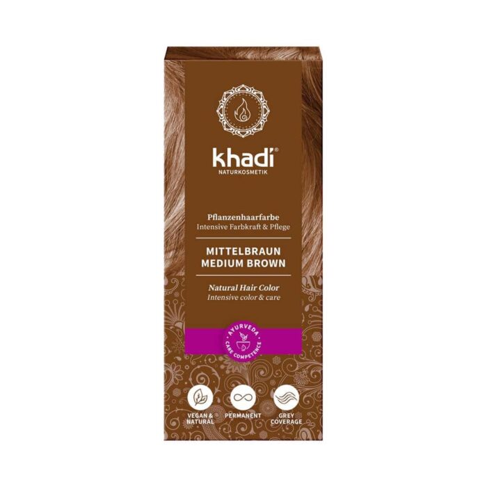 Khadi Medium Brown Mellanbrun 100 g