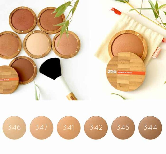 Zao Mineral Cooked Powder, 347 Apricot Beige - Bild 2