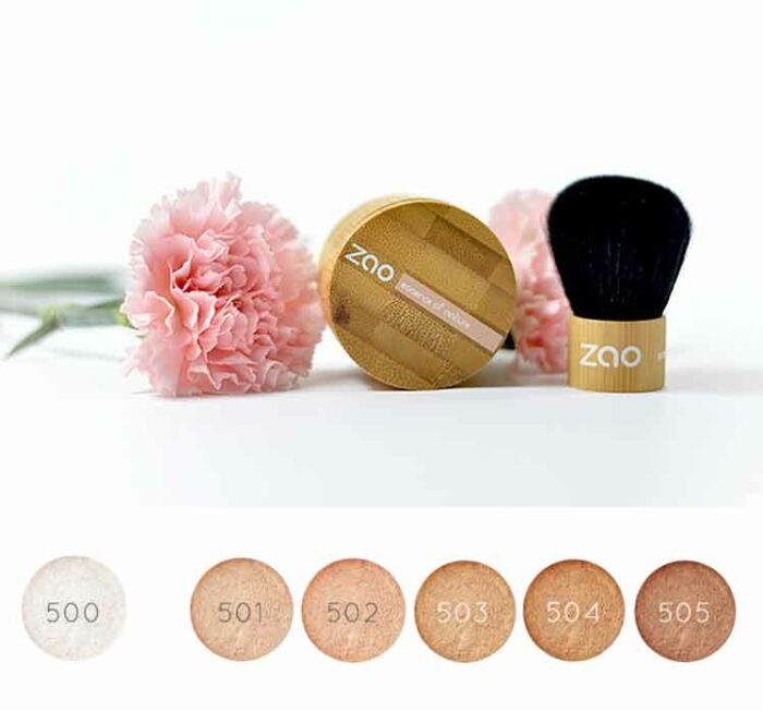 Zao Mineral Silk Powder, 505 Coffee Beige - Bild 2